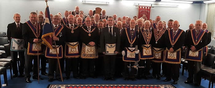 A busy night at Leopold Lodge of Mark Masters No. 235 – Monday 22nd January 2018