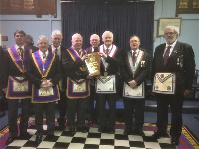 Valentia Lodge of MMM No. 623 receive the Travelling Keystone – Wednesday 28th February 2018
