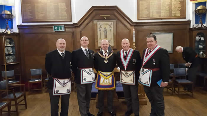 Deputy PGM visits Caduceus Lodge of MMM No. 1631 – Monday 5th March 2018