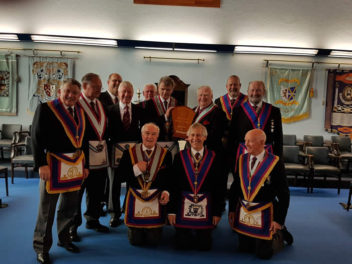 The Provincial Travelling Keystone arrives @ Erlegh Lodge of MMM No. 1627 – 19th May 2018