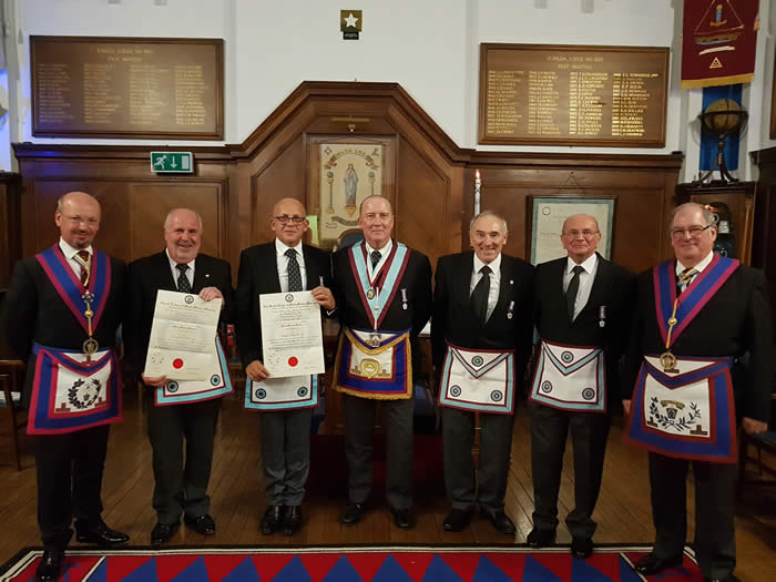 Busy night @ Caduceus Lodge of MMM No. 1631 – Monday 3rd September 2018