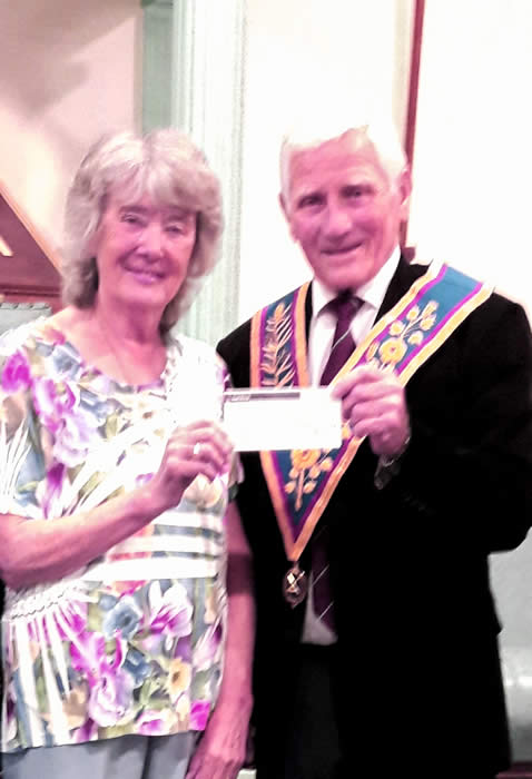Hungerford Lodge of MMM No. 1342 make another donation to Charity – Wednesday 7th August 2019