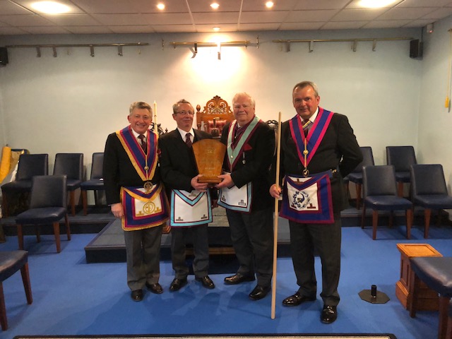 Travelling Keystone arrives @ Charles Wilkinson Lodge of MMM No. 1657 – 26th April 2018