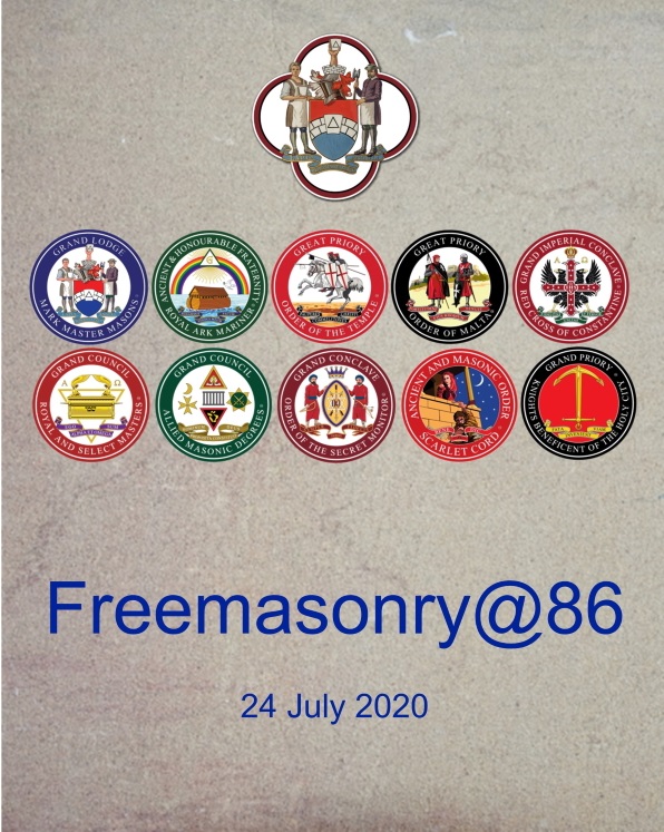 Freemasonry@86 – Friday 24th July 2020
