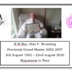 R.W.Bro. Alan Frederick Brunning – Requiescate in pace