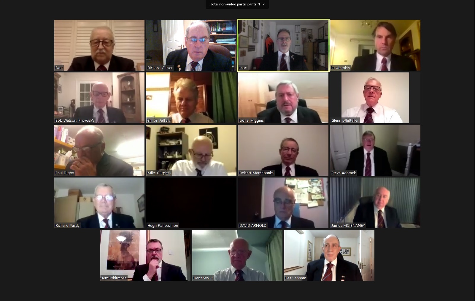 Friendship & Care Lodge of MMM No. 1555 – Tuesday 17th November 2020