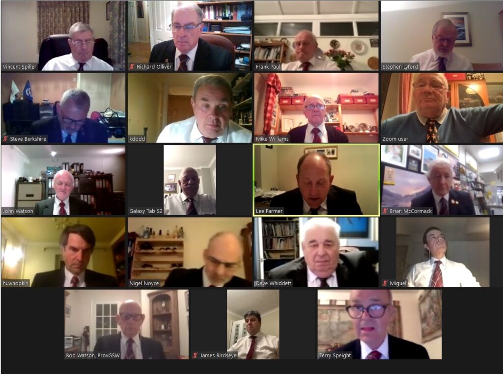 Porchester Lodge of MMM No. 27 – Wednesday 11th November 2020