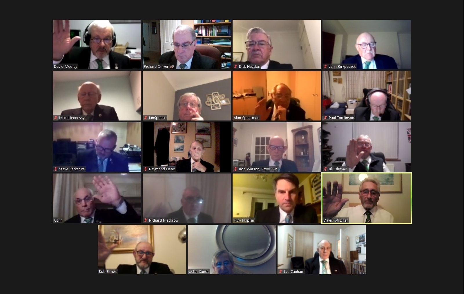 Linden Acre Lodge of RAM No. 1568 Virtual Business Meeting – Tuesday 26th January 2021