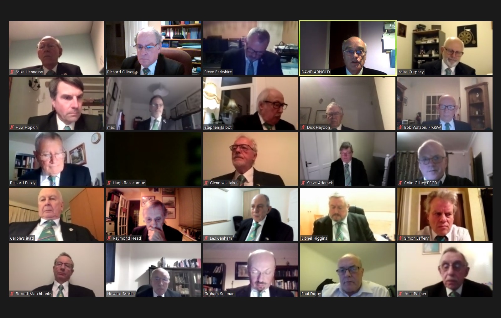 Friendship & Care Lodge of RAM No. 1555 Virtual Business Meeting – Friday 19th February 2021