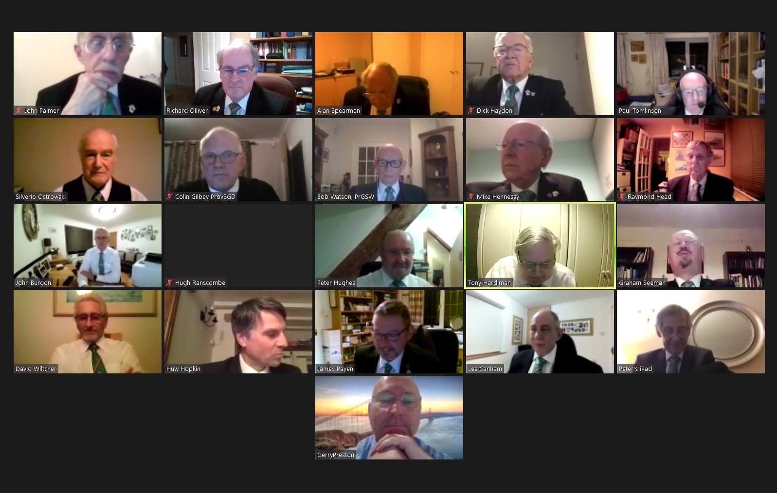 Leopold Lodge of RAM No. 235 Virtual Business Meeting – Monday 22nd February 2021
