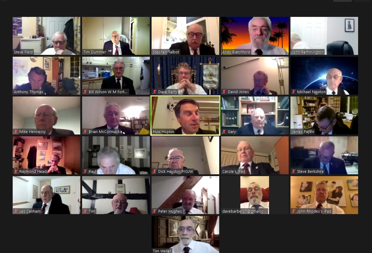 Valentia Lodge of MMM No. 623 Virtual Business Meeting – Wednesday 24th February 2021