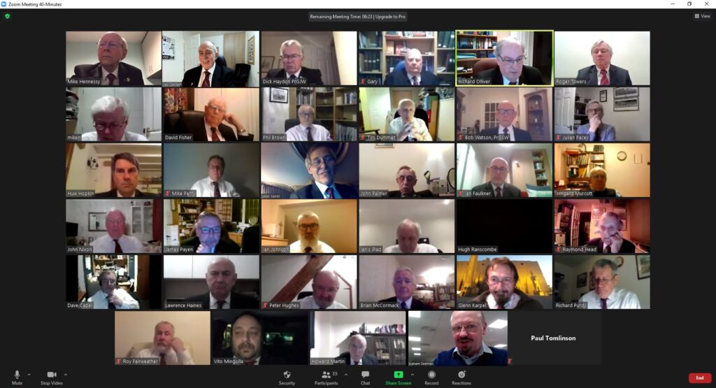 Jersey Lodge of MMM No. 257 Virtual Business Meeting – Thursday 4th March 2021