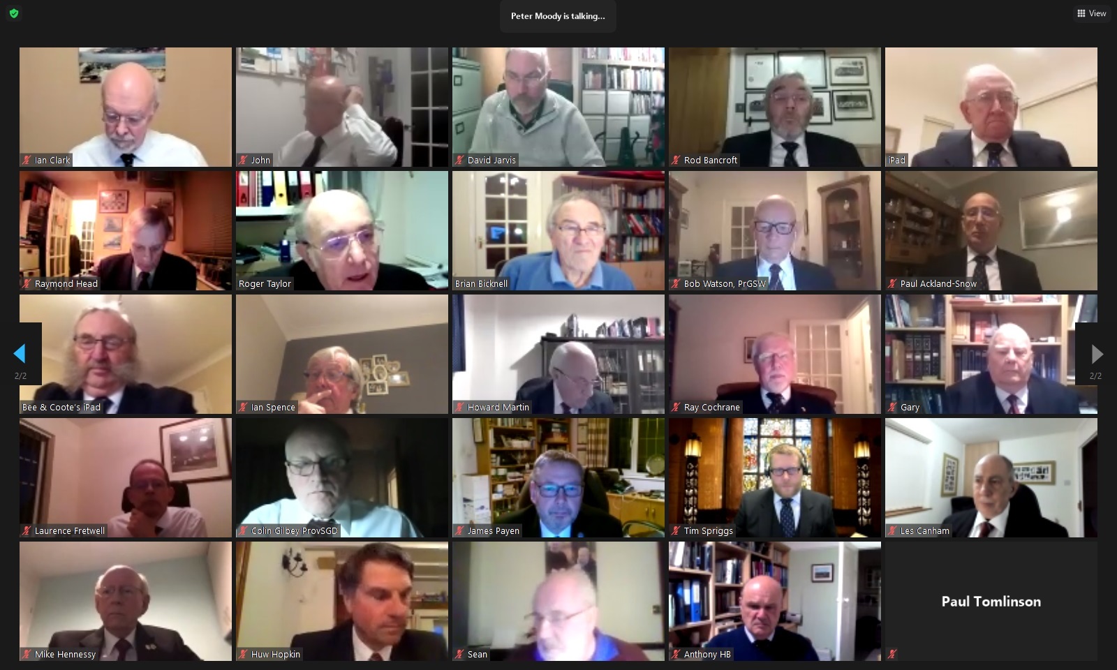 Caduceus Lodge of MMM No. 1631 Virtual Business Meeting – Monday 1st March 2021