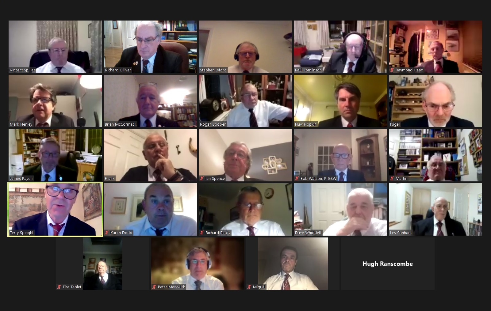 Porchester Lodge of MMM No. 27 Virtual Business Meeting No. 4 – Wednesday 10th March 2021