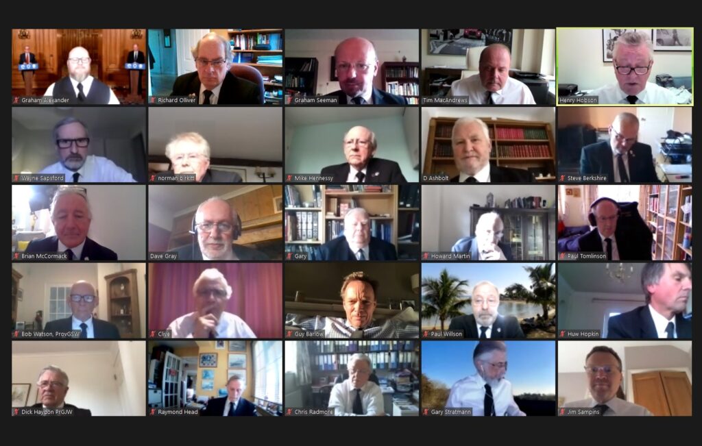 Cranley Lodge of MMM No. 1616 Vitual Business Meeting – Monday 12th April 2021