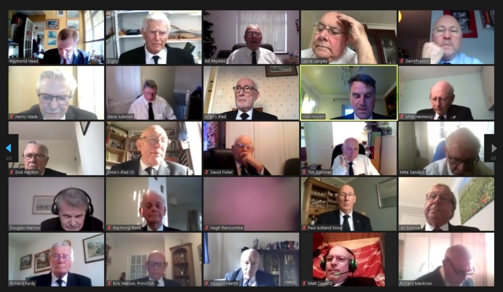 Berkshire & Oxfordshire Lodge of Installed Mark Masters No.1330 Virtual Business Meeting – Friday 7th May 2021
