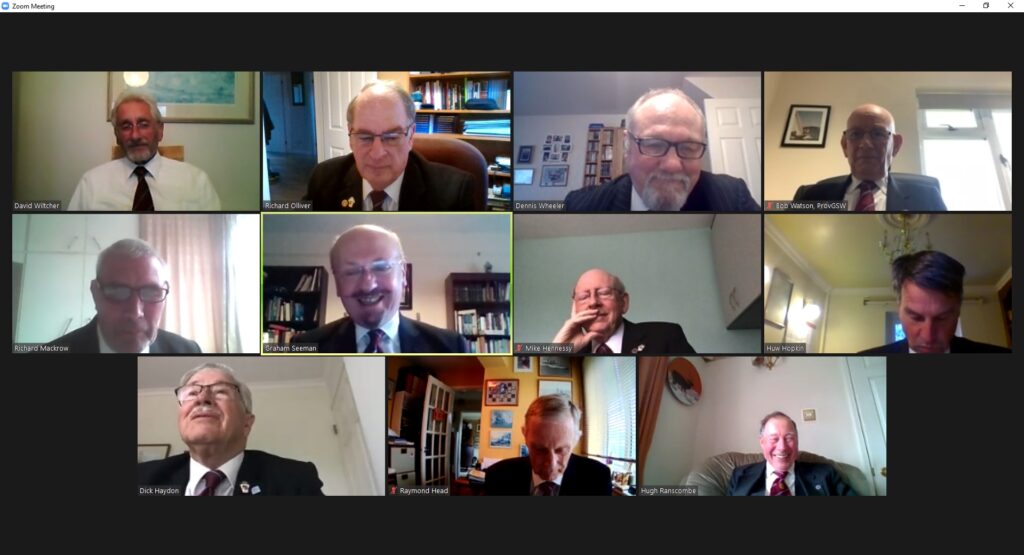 Conrad Costin Lodge of MMM No. 1430 Virtual Business Meeting – Thursday 20th May 2021
