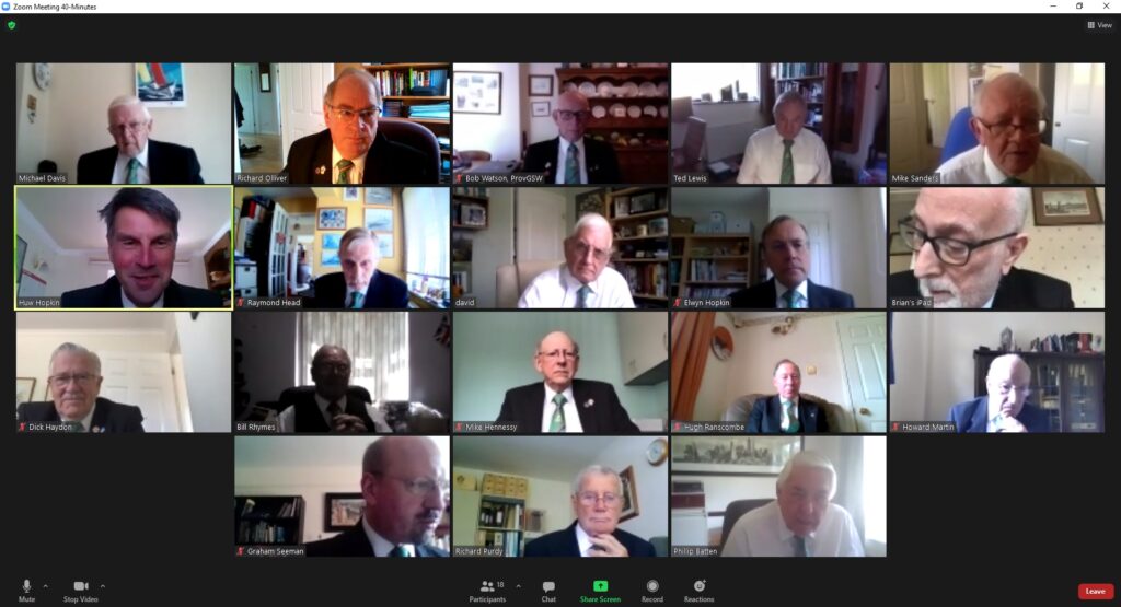 Old Rectory Lodge of RAM No. 1398 Virtual Business Meeting – Thursday 27th May 2021