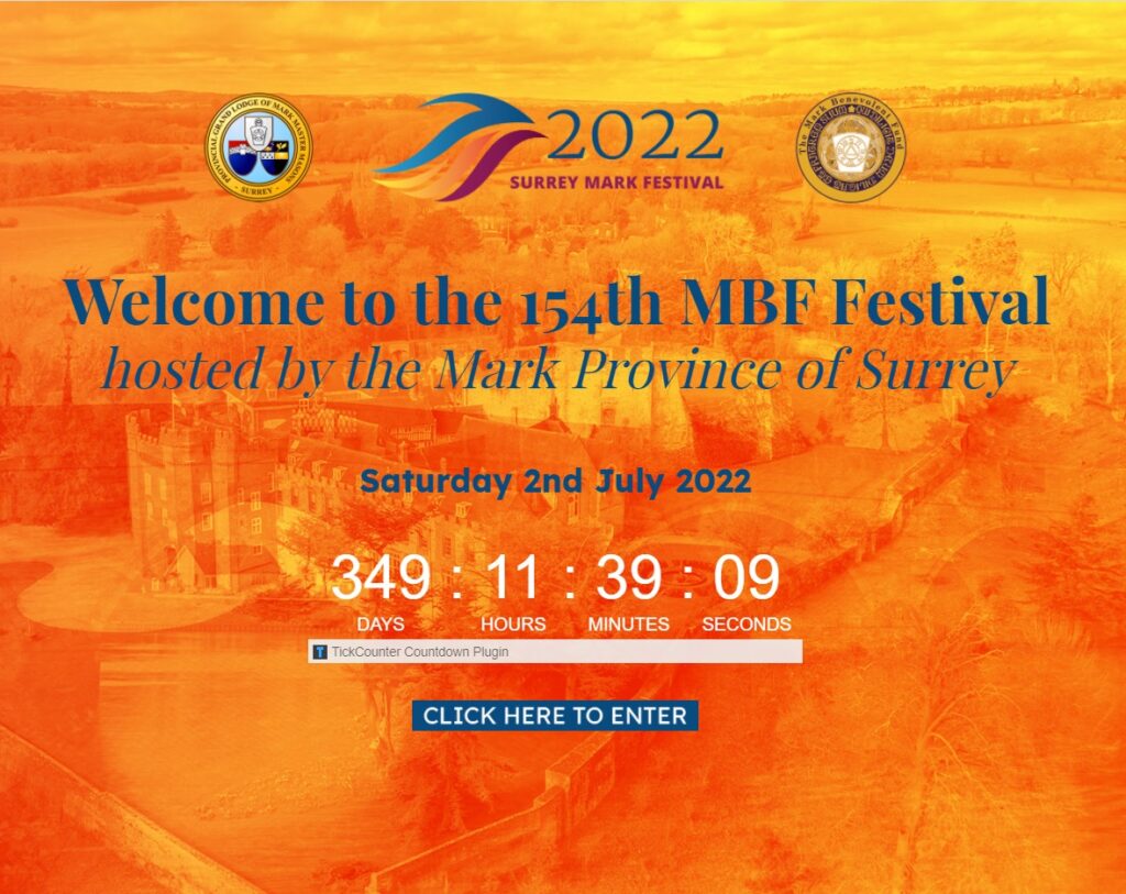 2022 Surrey Mark Festival – 154th Mark Benvolent Fund Festival