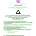 Provincial Royal Ark Mariner Assembly – Order of Proceedings