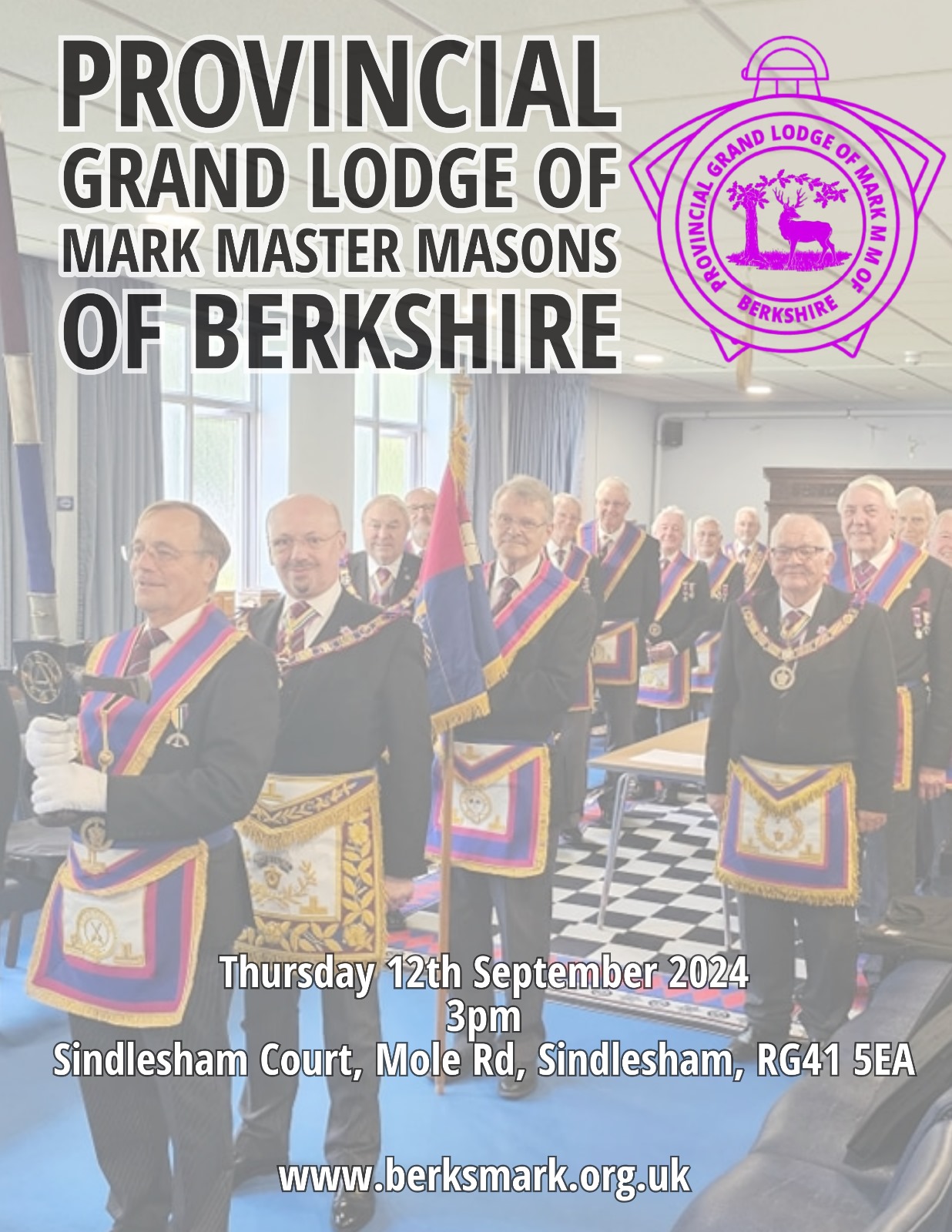 Provincial Grand Lodge 2024 – All Mark Masons are welcome to attend